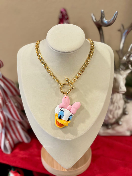 Vintage Inspired Girly Duck Necklace