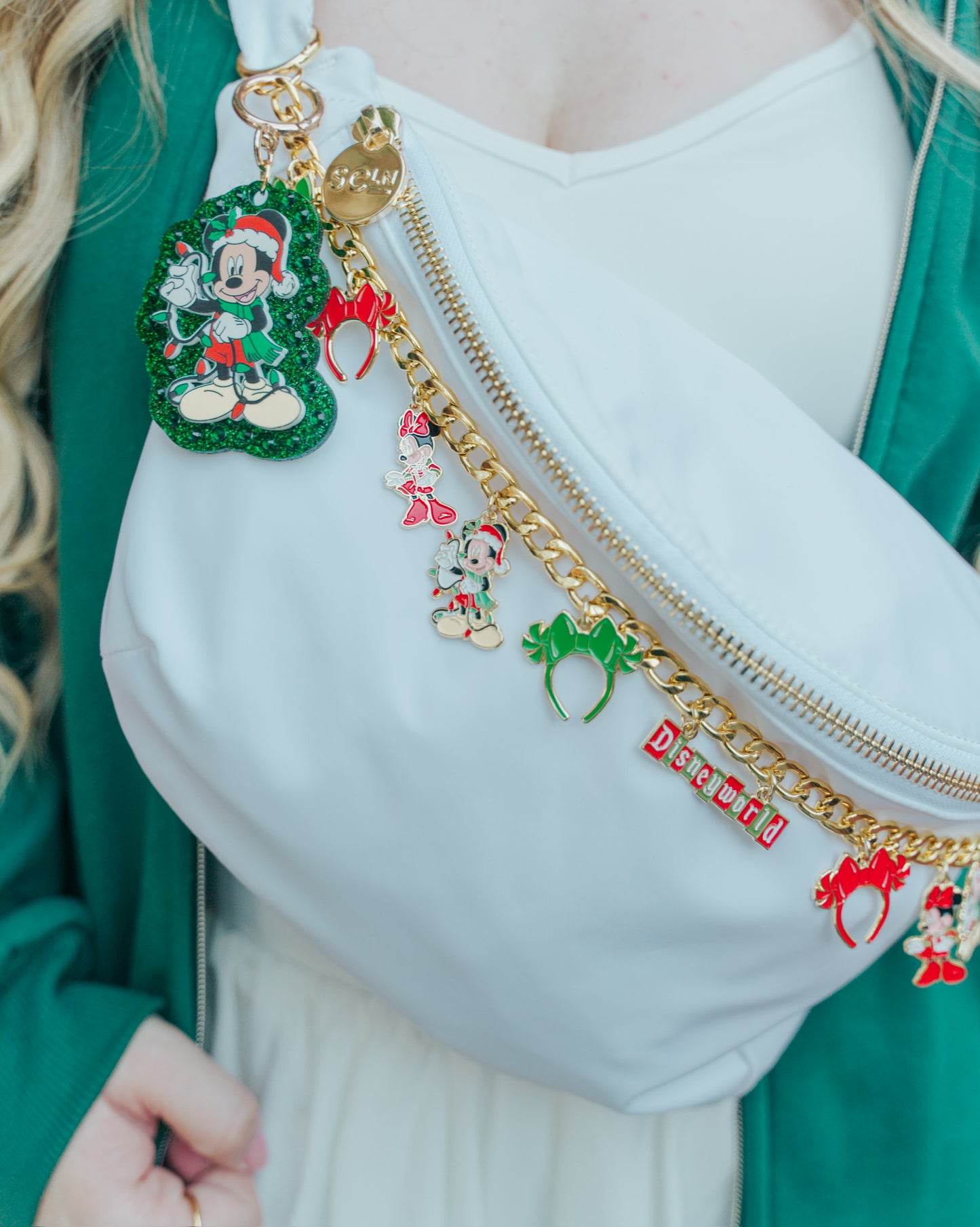 Santa Mouse Bag Charm