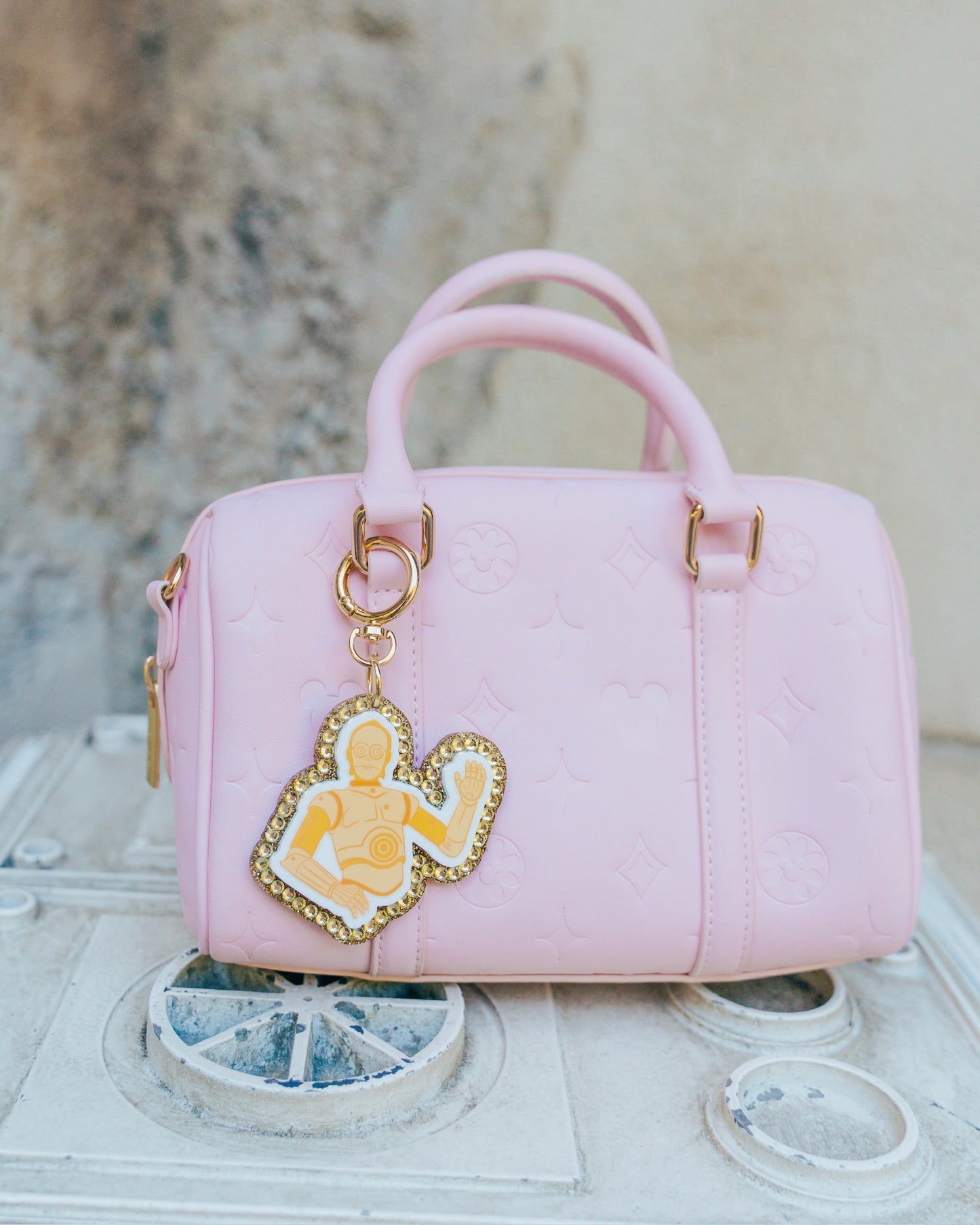 Gold Robot Bag Charm