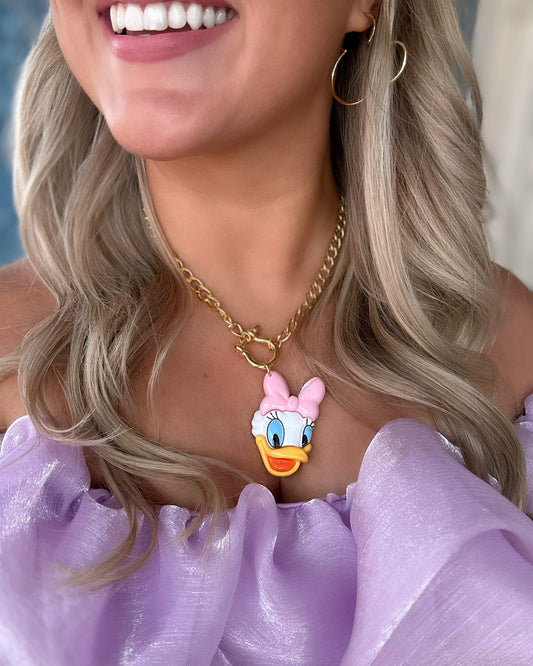 Vintage Inspired Girly Duck Necklace
