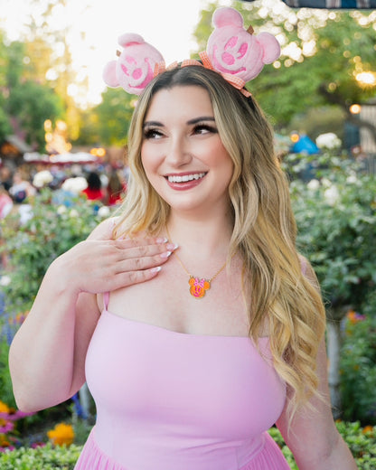Pink Pumpkin Necklace