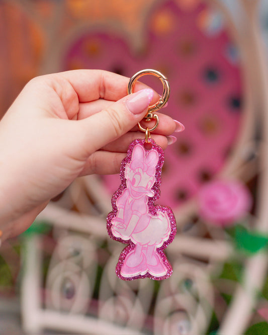 Pink Duck Bag Charm