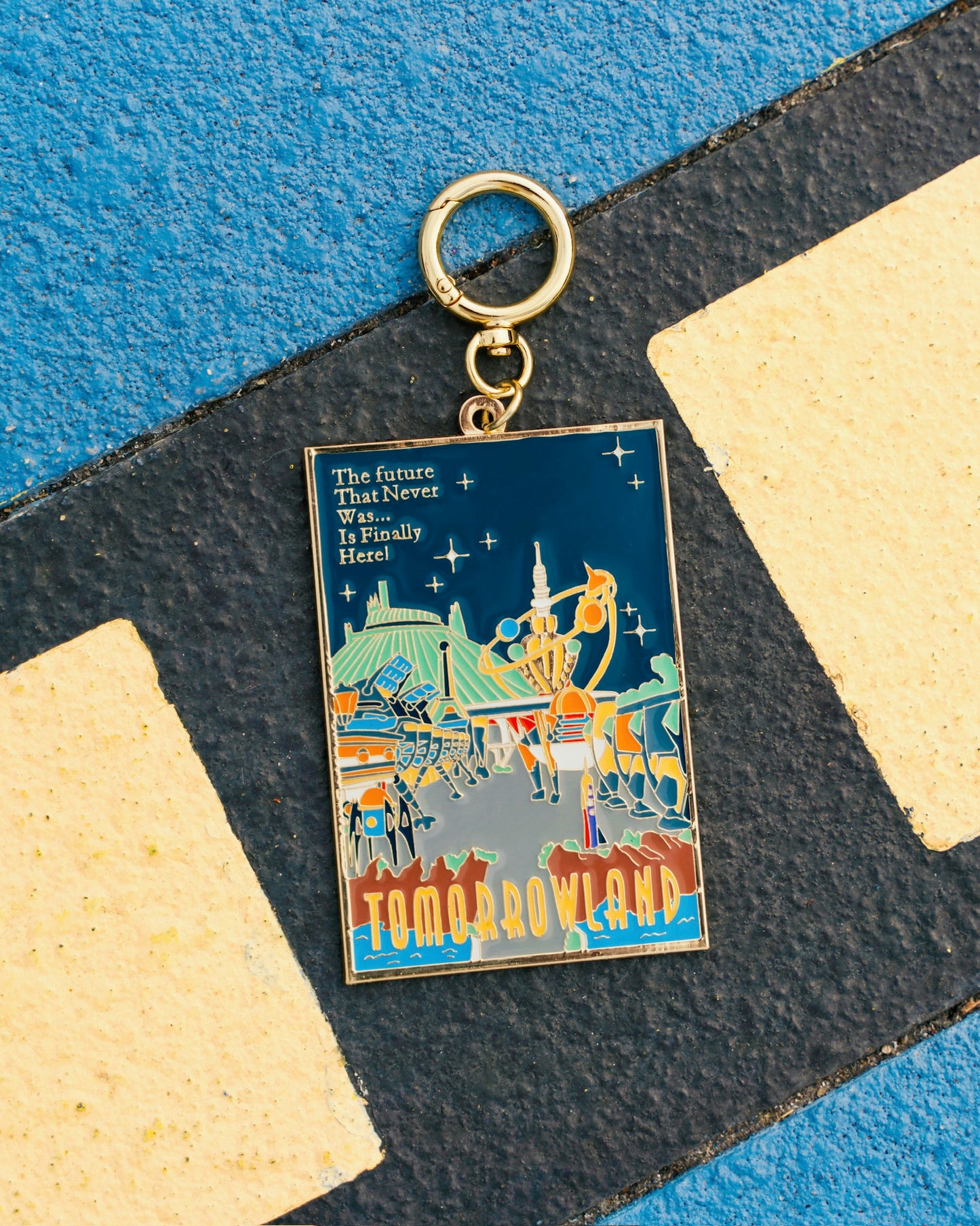 Tomorrow Metal Bag Charm