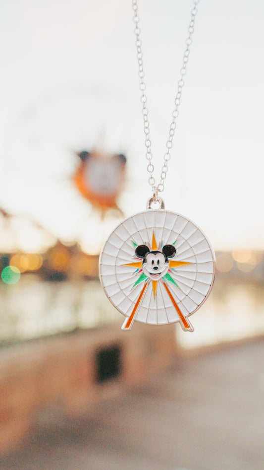 Fun Wheel Necklace *Silver