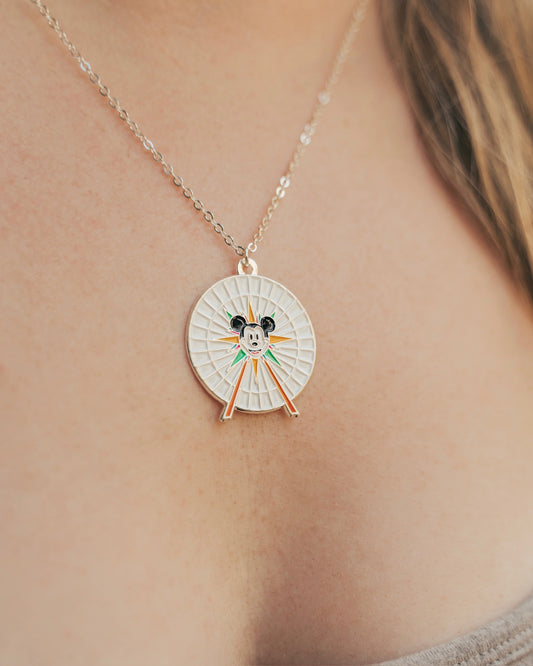 Fun Wheel Necklace *Silver