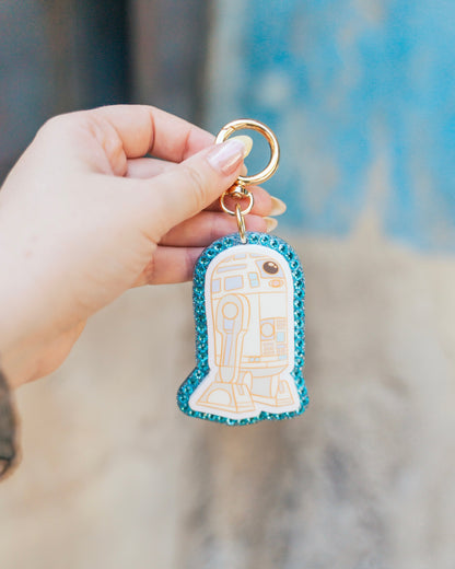 Blue Robot Bag Charm